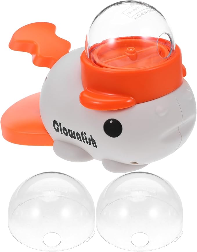 Interactive with Press and Rotate Design Whale Shaped Dog Treat Dispenser Slow Feeder Abs Material for Home and Travel