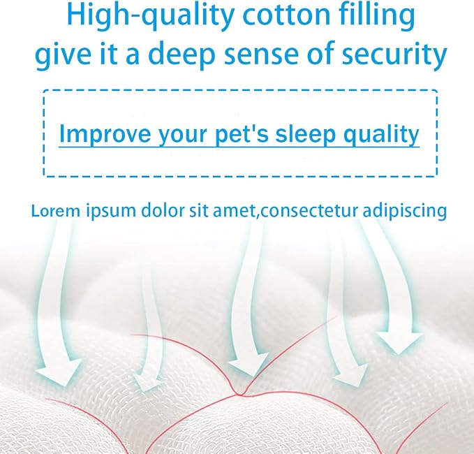 Cat Beds for Indoor Cats - Cat Bed Washable 20/24 inches, Dog Beds for Small Medium Dogs, Anti Anxiety Round Fluffy Plush Faux Fur Pet Bed, Thick Bottom (Blue, Medium)