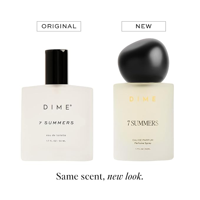 DIME Beauty 7 Summers Perfume for Women, 1.7 oz / 50 ml - Sweet Floral Scent, Clean Fragrance Eau de Toilette, Hypoallergenic
