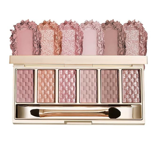 Rose Mauve Neutral Nude Eyeshadow Palette–6 Matte&Shimmer Shades, High Pigment Long-Lasting Blendable Eye Shadow Kit for Natural Everyday Makeup, Soft Glam Looks, Mature&Hooded Eyes, Paleta de Sombras