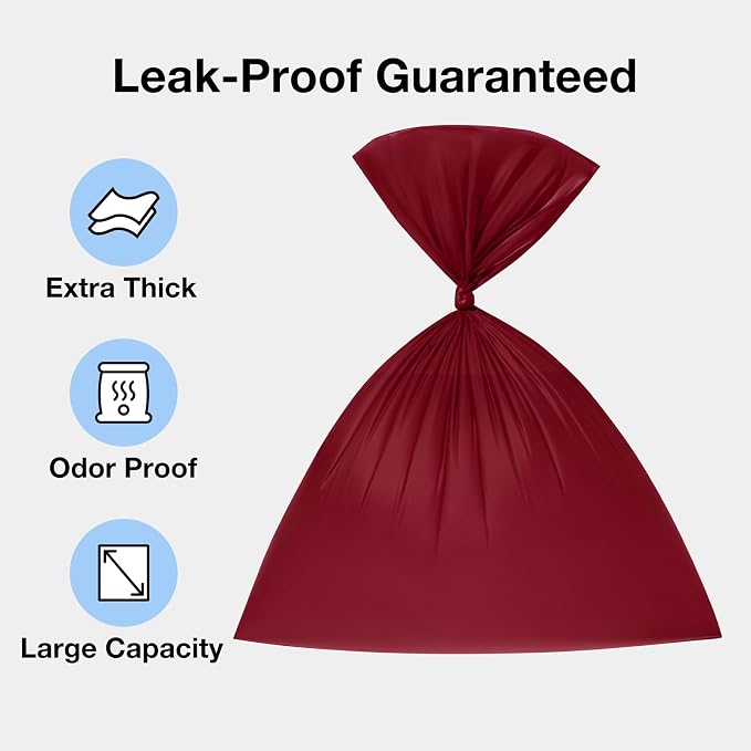 VETRESKA Dog Poop Bag Dispenser with 105 Bags, Leak Proof and Extra Thick | Pet Waste Bags for Dog Walking and Cat Litter, Rose & Amberwood Scented