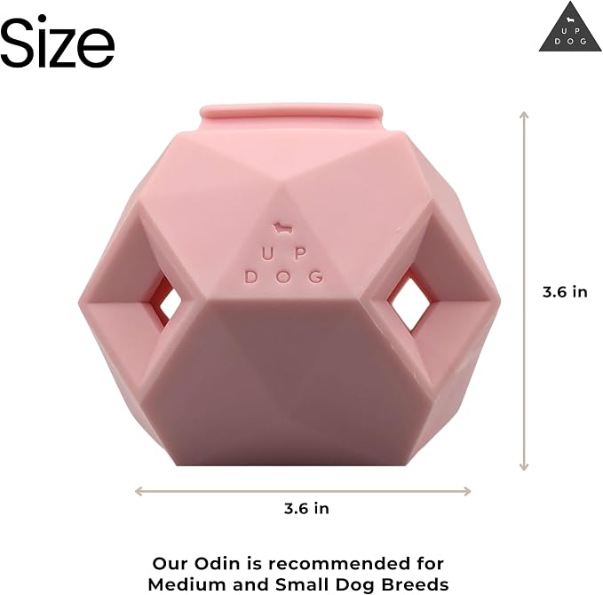 Treat Dispensing Balls for Medium Dogs and Cat Treat Dispenser Toy Interactive for Self-Play Improves Oral Hygiene, Mental Simulation, and Bordem Buster, Simple and Effective Food Toy (3.6 x 3.6 in)
