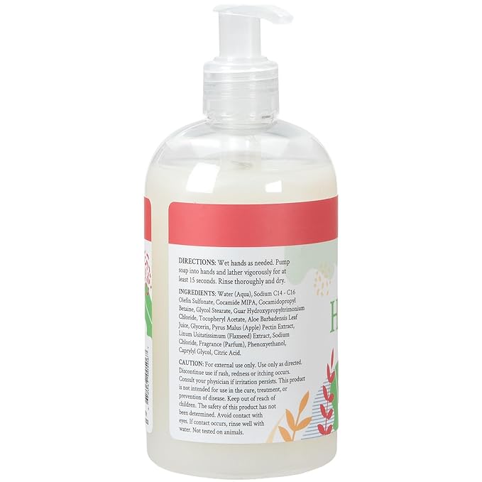 Ginger Lily Farms Botanicals Conditioning Liquid Hand Soap Refill, 100% Vegan & Cruelty-Free, Apple Pear Scent, 12 Fl Oz