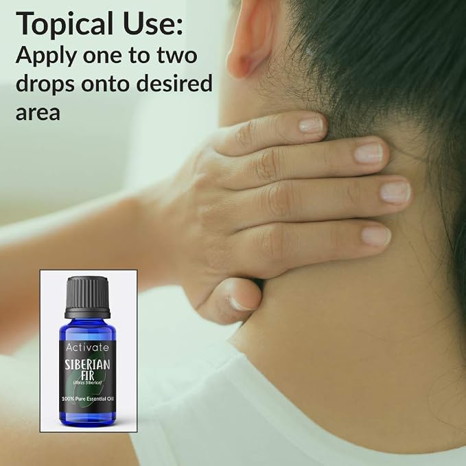 Activate Siberian Fir Essential Oil 100% Pure, Premium Grade, Undiluted, Natural, Aromatherapy & Diffuser Use 10ml