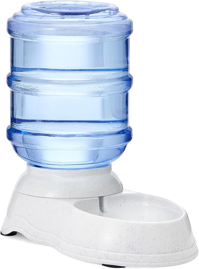 Amazon Basics Gravity Pet Water Dispenser for Cat and Dog, Easy to Clean, 135.3fl.oz Capacity, Small