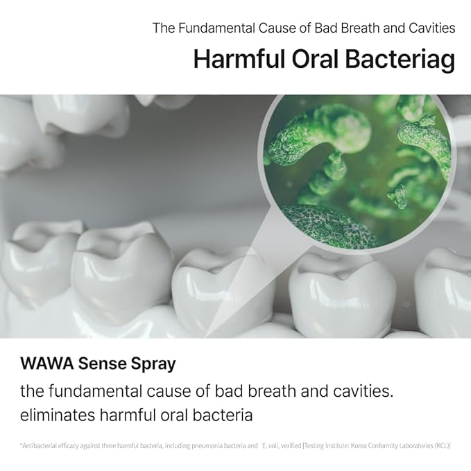 ROROBELL Wawa Sense Spray Oral Care Mouth Freshener Fights Bad breath ((1/3 Fl Oz (Pack of 5)))