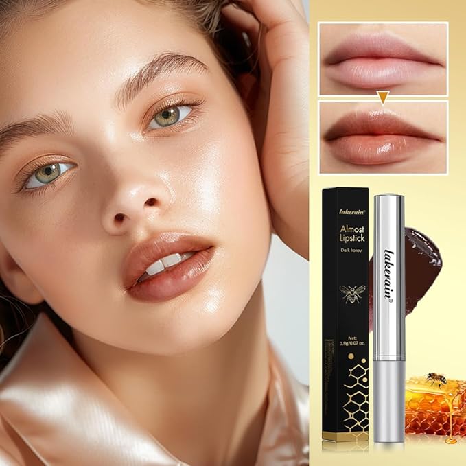 2Pcs Honey Noir Lipstick,Nourishing Honey Noir Lipgloss, Black and Pink Lip Tint,Deep Moisturizing Black Cherry Tint Lip Balm,Hydrating Lipgloss for All Skin Tones（black+pink）