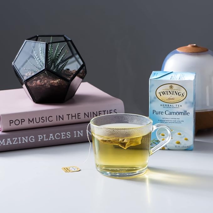 Twinings Herbal Tea Bags Variety 6-Pack – Naturally Caffeine-Free Teas, Peppermint, Red Rooibos, Lemon & Ginger & Camomile Varieties, 20 Count Each