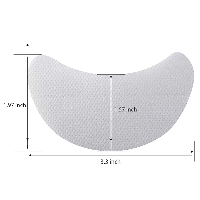 Yaomiao 200 Pcs Eyeshadow Shields Eyeshadow Tape Eye Shadow Stencil Stickers Lint Free Gel Pad Patches Prevent Makeup Residue for Eyelash Extensions, Eyeliner, Lip and Tinting Makeup