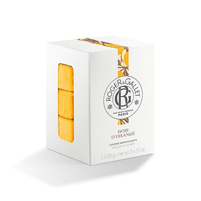 ROGER & GALLET | Body Wash & Body Soap for Women | Bois D'Orange - Orange Wood 3 X 3.5 Oz