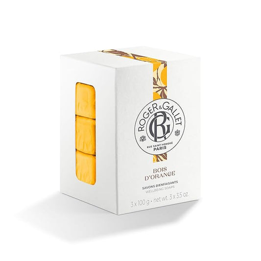 ROGER & GALLET | Body Wash & Body Soap for Women | Bois D'Orange - Orange Wood 3 X 3.5 Oz