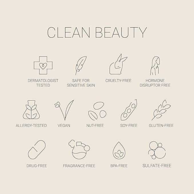 No Makeup Makeup Long-Lasting Lightweight Foundation & Brush Duo | Cruelty-Free, Fragrance-Free, Buildable, Transfer-Proof Makeup (Dark)
