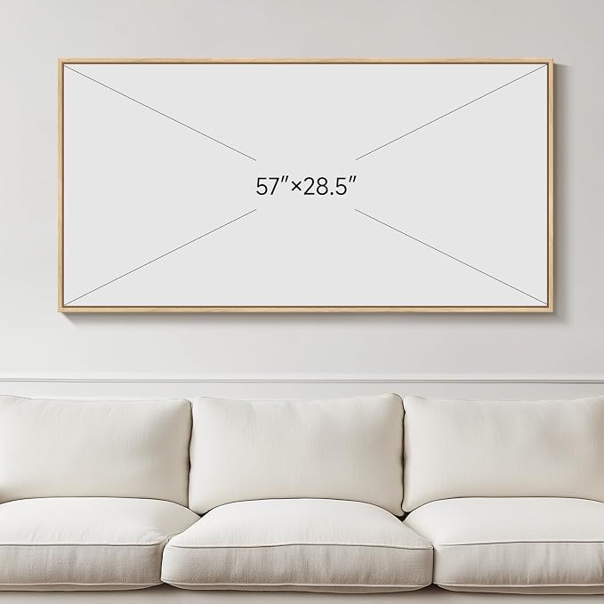 Large Framed Horizontal Sage Green Abstract Wall Art, 1 Piece 30x60 In | Modern teal canvas prints, Wood frame, Contemporary wall pictures, Minimalist artwork, Wall decor for bedroom dining room