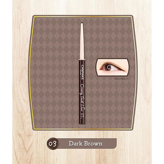 CANMAKE Creamy Touch Liner 03 Dark Brown 0.10g