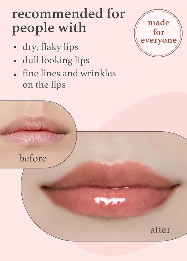 NOONI Korean Vegan Lip Oil - Applewine, 0.12 Fl. Oz. + Korean Lip Oil - Appleginseng, 0.12 Fl. Oz. Bundle