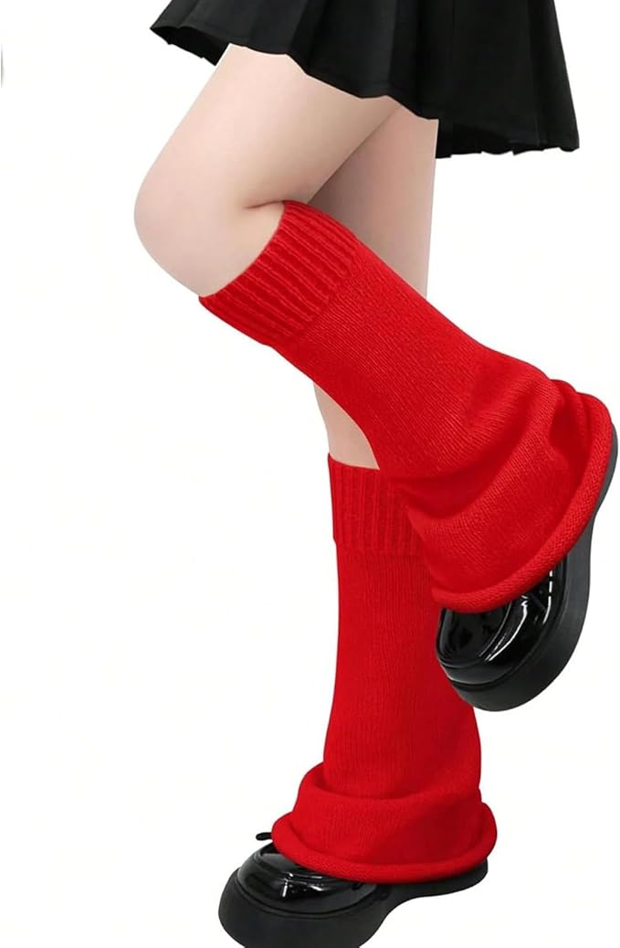 Sexybody Women's Leg Warmers Fashion Knit Warmers Long Socks Cute Y2K Kawaii Japanese Lolita Harajuku Accessories for Girls