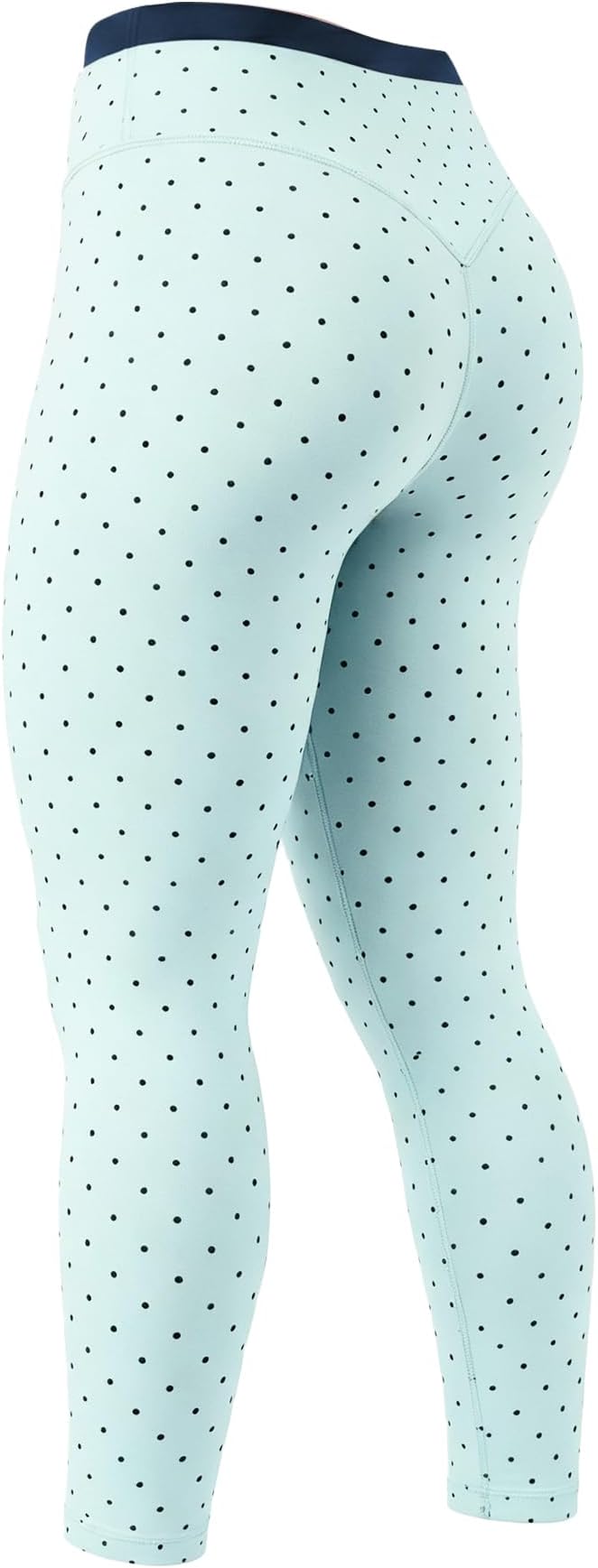 Aoxjox Women's High Waisted Workout Dual Core Leggings Color-Block Dual‑Layer Waist Buttery Soft Gym Yoga Pants 27"