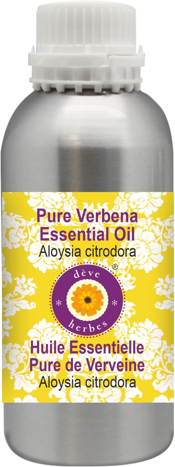 Deve Herbes Pure Verbena Essential Oil (Aloysia citrodora) Steam Distilled 630ml (21 oz)