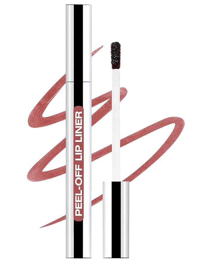 Lip Liner Stain Peel Off,Lip Stain Long Lasting Waterproof Matte Lip Tattoo,Highly Pigmented Color Smudge-proof Transfer-proof Lipstick Makeup for All Skin Types,Vegan & Cruelty-Free (#03)