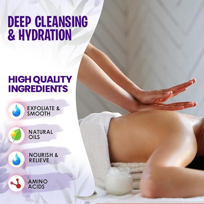 SPA REDI - Body and Foot Cream Mask, Lavender and Wildflower, 128 Oz - Pedicure Massage for Tired Feet and Body, Hydrating, Fresh Skin - Infused with Hyaluronic Acid, Amino Acids, Panthenol