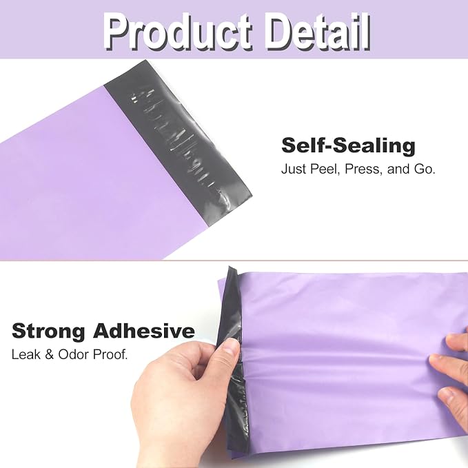 100 PCS Sanitary Napkin Disposal Bags, Feminine Hygiene Disposal Bags for Tampons and Pads, Block Odors, Self-Sealing Seals, 10.6 * 5.9 Inch (Purple)