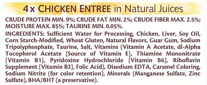 Whiskas Purrfectly Chicken Wet Cat Food, Variety Pack, 10 count, 4 pack | Chicken, Chicken & Beef & Duck varieties, Flavor-Lock pouches seal in juices, 9% crude protein, Pack of 4