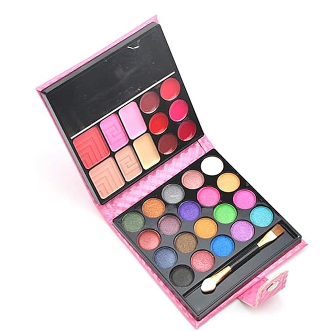 PhantomSky 32 Colors Eyeshadow Palette Makeup Contouring Kit Combination with Lipgloss, Blusher and Concealer #2 - Perfect for Professional and Daily Use