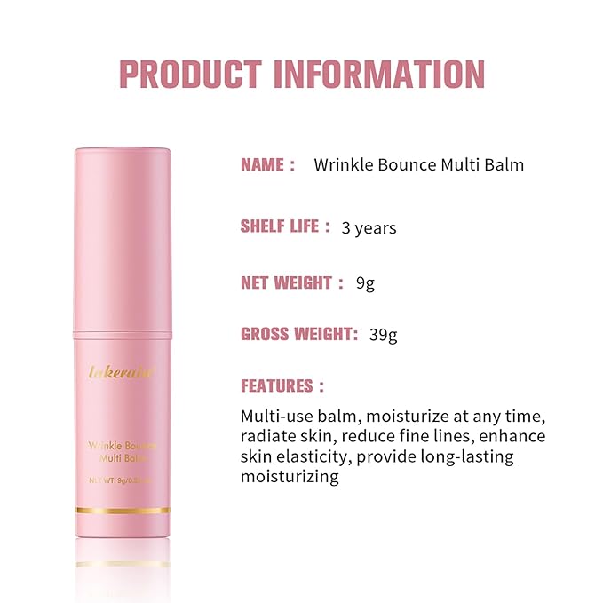 2 Pcs Multi Balm Stick, Moisturizing Lip Balm Reduce Wrinkle, Eye Cream Skin Care, Party Gift, Make Up Base for Women