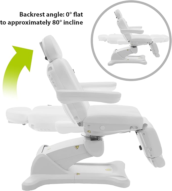 SKINACT Malibu Electric Medical Spa Treatment Table (White)