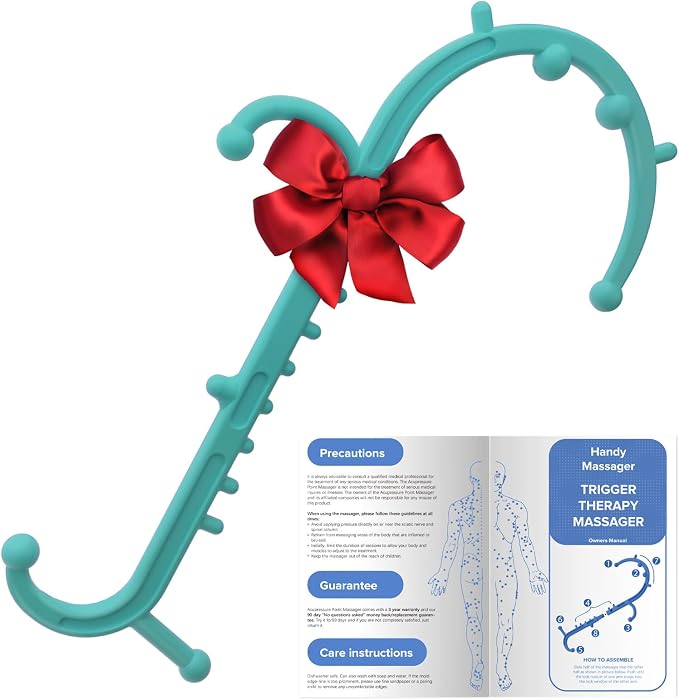 Ranarose Deep Tissue Back & Neck Massager - Back Massager Stick for Pain Relief, Muscle Knot Remover, Trigger Point Massage Tool for Full Body, Shoulders, Legs - Pressure Point Massage Tool