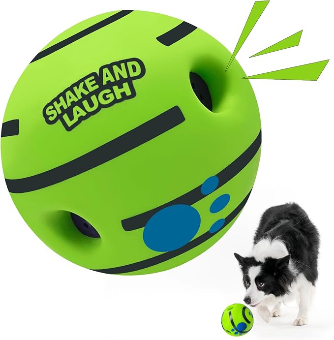 Dog Toys Ball, Interactive, L, 3.94 in (10 cm) | Shaking with Gibbering Sound, For Training & Herding