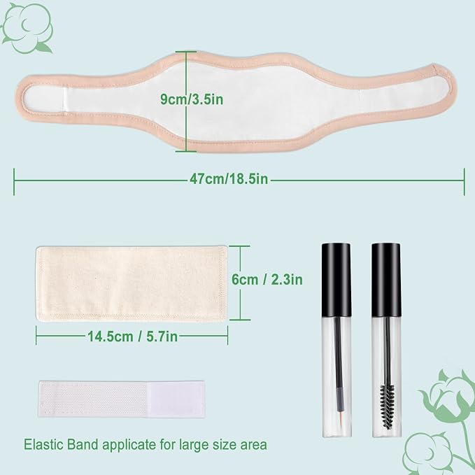 DEROWN Castor Oil Pack Wrap for Neck, Organic Cotton Flannel & Waterproof PUL, Reusable Massage Pack Without Oil Leak Design
