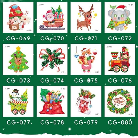 Christmas Temporary Tattoos for Kids and Adults, Holiday Santa Reindeer Snowflake Body Stickers, Xmas Party Favors Decorations.06