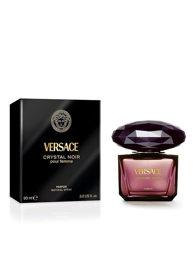 Versace Crystal Noir Parfum Spray for Women, 3.0 Ounce
