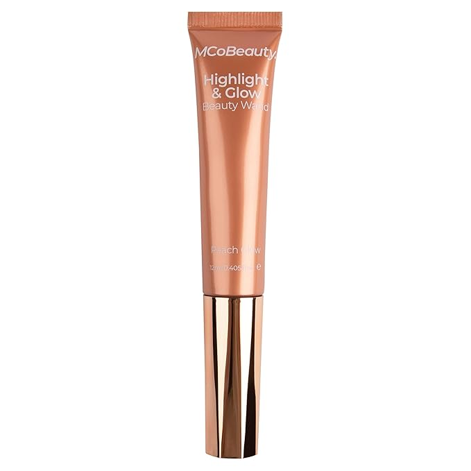 MCoBeauty - Highlight & Glow Beauty Wand Bundle - Peach Glow & Bronze Glow - Radiant Cream Highlighter Duo for Natural Luminosity - Vegan, Cruelty Free Cosmetics - Face Highlighters & Luminizers