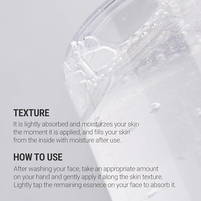 ROVECTIN Aqua Hyaluronic Essence (Activating Treatment Lotion) - 7 Layers Hyaluronic Acid Facial Toner with Niacinamide & Panthenol, Vegan Korean Skin Care (3.38 fl.oz, 100ml)