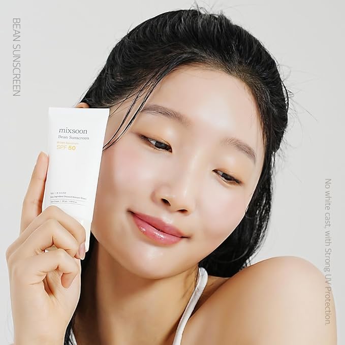mixsoon Bean Sunscreen-Lightweight Airy Texture SPF 50 Korean Sunscreen for Face, No White Cast, Non-Sticky 50ml / 1.69 fl.oz. Korean Glass Skin Care
