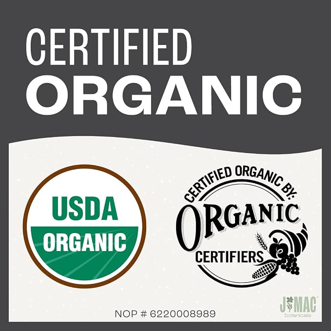 J MAC BOTANICALS Organic Rosemary Leaves (4 oz) Fresh Dried Leaf Herb, Packaged in the USA, Certified USDA Organic