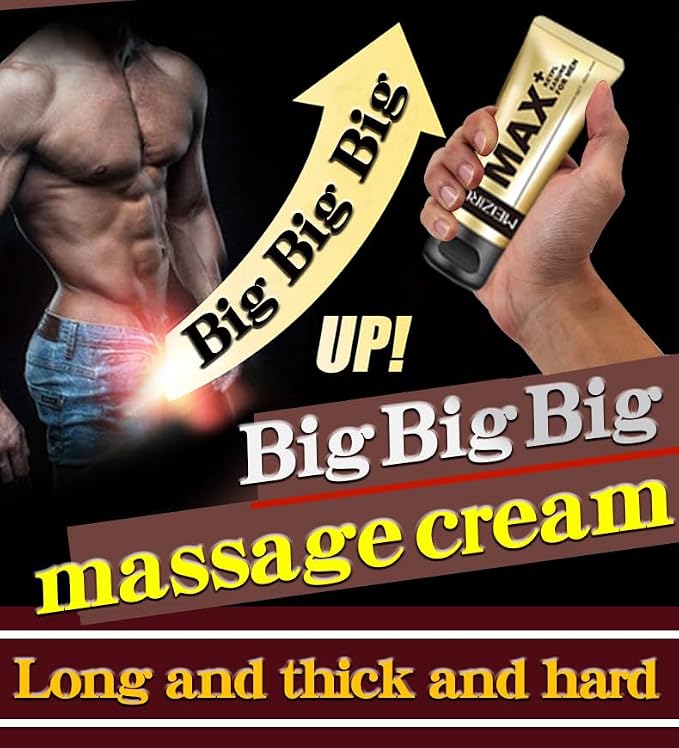 Max+ Extra Strength MEIZIRUI Gel Cream Oil – Herbal Massage Solution for Men’s Wellness, Recovery & Enlargement Care