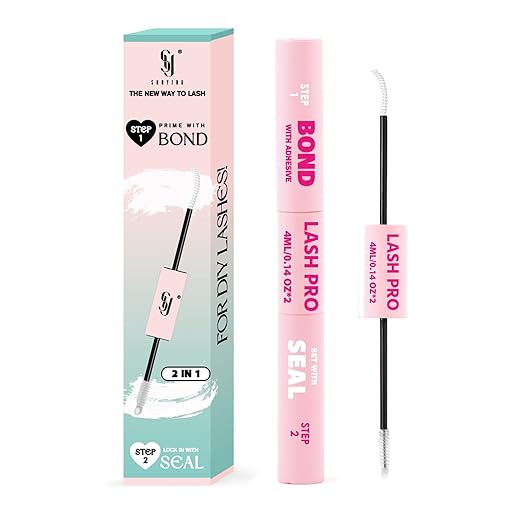 White Lash Bond and Seal Waterproof Glue for Eyelash Cluster, Long-Lasting, Strong Hold 72H+, Non-Irritating, Latex-Free, 2-in-1 Lash Glue for DIY Lash Extensions at Home