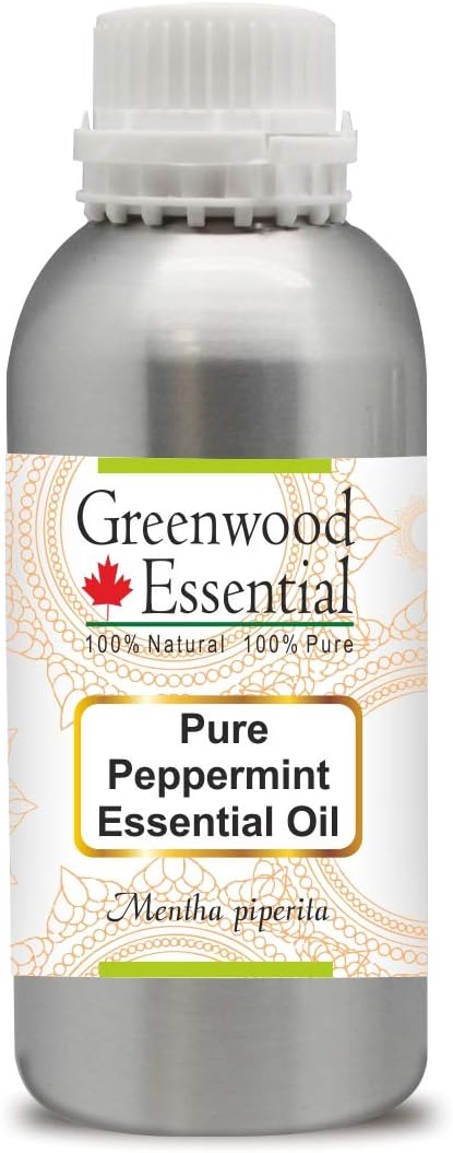 Greenwood Essential Pure Peppermint Essential Oil (Mentha piperita) Steam Distilled 300ml (10.1 oz)