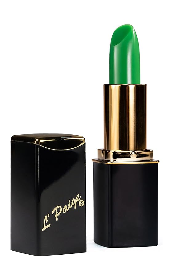 L’Paige Color-Changing Lipstick - Bold Pink-Fuchsia w/ a Satin Finish, Green to Pink Color Transformation, w/ Aloe Vera, Long-Lasting, & Moisturizing Formula for Smooth, Hydrated Lips, Shade LGR