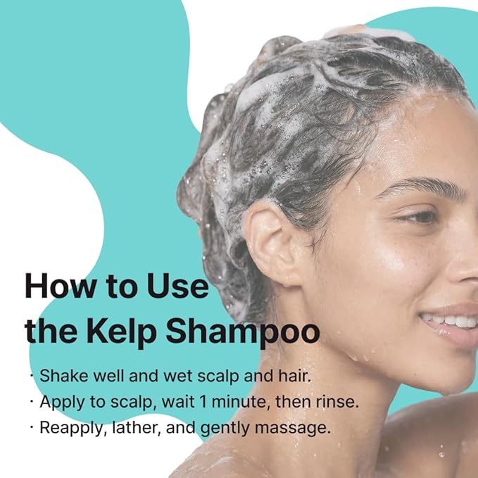 Conditioning Kelp Shampoo 16.9 fl.oz / 500ml, Balancing & Soothing Cleanser with Laminaria Japonica & Mung Bean, For Sensitive, Itchy Scalp & Dry Hair, Sulfate-Free, Korean Haircare
