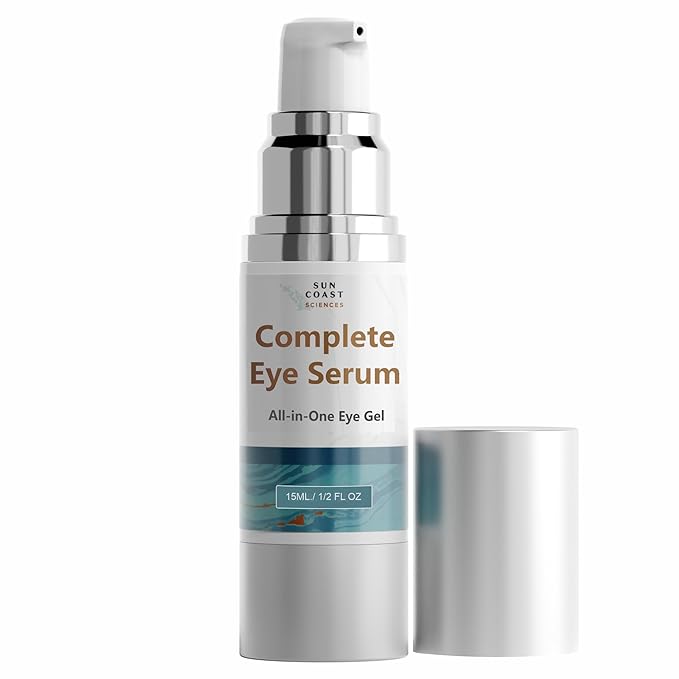 Sun Coast Sciences - Complete Eye Serum by Dr. Mark Rosenberg for Wrinkle Reduction, Age Spots Fading, and Under-Eye Bags Treatment,1/2 Fl Oz