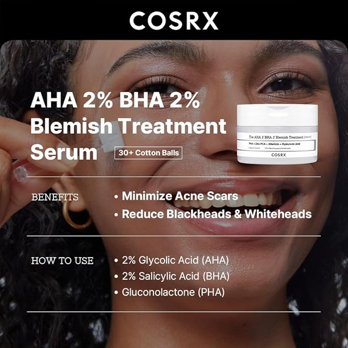 COSRX No Spot Left Behind Set - AHA 2% BHA 2% Blemish Treatment Serum + 2% Alpha Arbutin Discoloration Care Face Serum