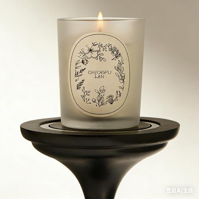Scented Candle, Round Frosted Atmosphere, Suitable for Home 3-in-1 Set (Gardenia/Jasmine/Osmanthus)