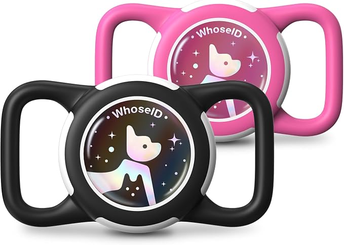 Waterproof AirTag Holder for Dog Collar, Soft Slide-On Dog AirTag Holder | Full-Body Protection, No-Dangle Fit, Ultra-Durable, Lightweight, Tool-Free Installation, Fits Dog & Cat Collars