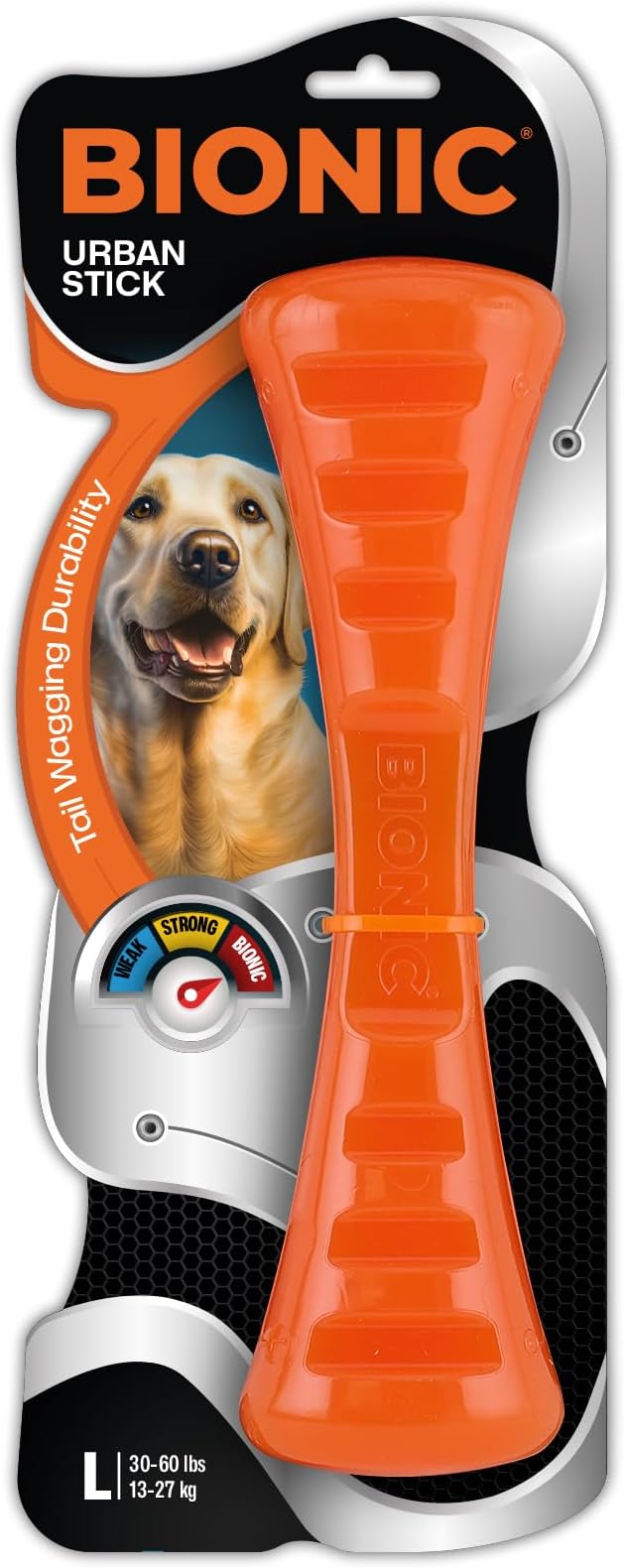 BIONIC Urban Stick Dog Toy for Dogs Between 30-60+ lbs, Large