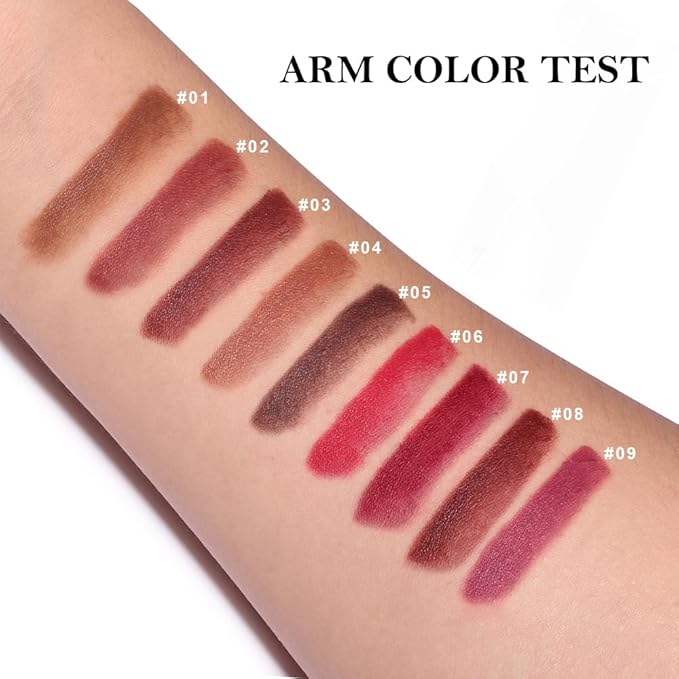 3Pcs Gradient Matte Lipstick Crayon Lip Liner pencil, Flawless Contour Gradual Ombre Effect lip Pencil, for Women Long Lasting Waterproof Smudge Proof Lipstick Pencil 02#+03#+08#