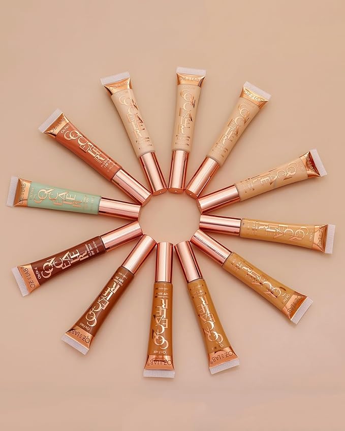 Beauty Hide and Chic Liquid Concealer – Sand (HC-06) – Full Coverage, Lightweight, Matte Finish, SPF 30++, Vegan, Cruelty-Free – 0.35 fl oz / 10 ml,pack of 1